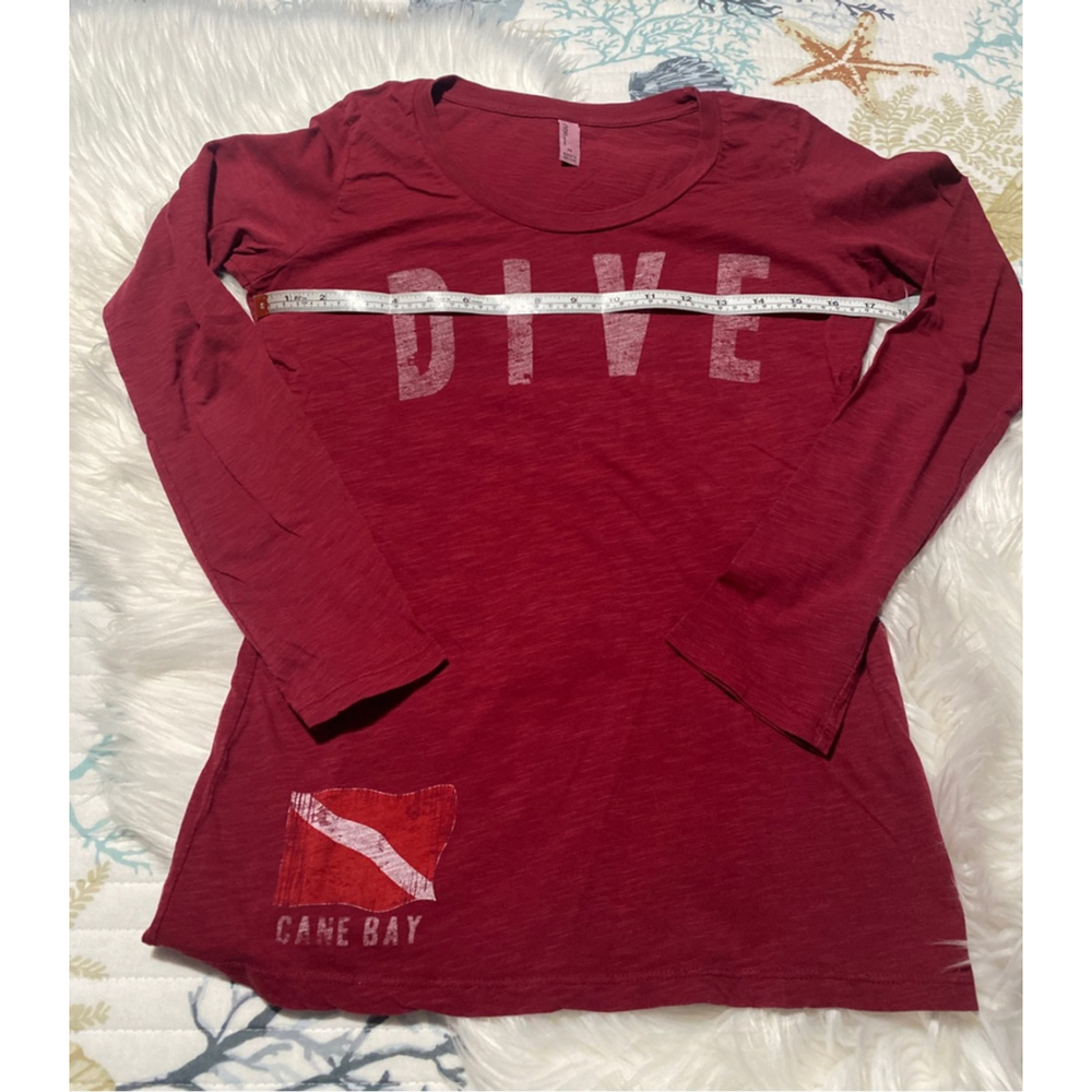 Techstyles Sportswear Red Dive Long Sleeve Tee women’s M